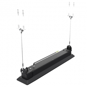 Ansell Lighting AZLL1/1 Z-LED Linear 1 Black IP65 60-100W 9600-16000Lm Wattage & 3CCT Selectable 699mm Linear High Bay