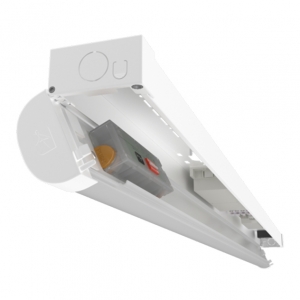 Ansell Lighting ANOU6/3/SM3 NouLine White Self-Test Emergency IP20 6ft 28-47W 4900-6900Lm Wattage & 3CCT Selectable LED Batten With Opal Diffuser