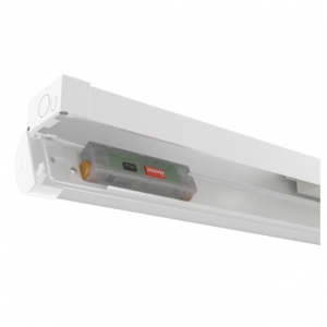 Ansell Lighting ANOU6/3/SM3 NouLine White Self-Test Emergency IP20 6ft 28-47W 4900-6900Lm Wattage & 3CCT Selectable LED Batten With Opal Diffuser