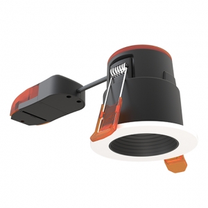 Ansell Lighting APRIPAGXM/1 Prism Pro XM Anti Glare White/Black IP65 5W-7W 410-530Lm 88mm Round Wattage & 4CCT Selectable Adjustable LED Fire Rated Downlight