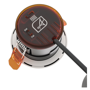 Ansell Lighting APRIPXM/1/MP Prism Pro XM White (Pack Of 10) IP65 5W-7W 640-820Lm 88mm Round Wattage & 4CCT Selectable Fixed LED Fire Rated Downlights