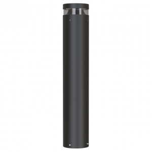 Ansell Lighting AAVIO/1/BK/SM3 Avio Black Self-Test Emergency IP66 6W-24W 570-2200Lm 930mm Wattage & 2CCT Selectable LED Bollard With Lensed Optic