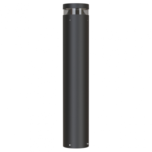 Ansell Lighting AAVIO/1/BK/SM3 Avio Black Self-Test Emergency IP66 6W-24W 570-2200Lm 930mm Wattage & 2CCT Selectable LED Bollard With Lensed Optic