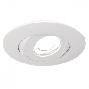 Ansell Lighting AERGO/1/WH Ergo White IP44 4W 480Lm 80mm Round 3CCT Selectable LED Adjustable Downlight