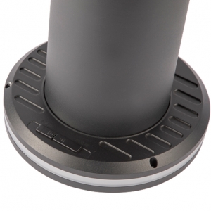 Ansell Lighting AHALO1/BL/1 Halo Highbay 1 Black IP44 10W/25W 1200-3000Lm 331mm Round Wattage & 2CCT Selectable LED Decorative High Bay Wiyh Halo Ring