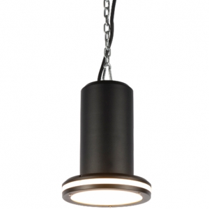 Ansell Lighting AHALO1/BL/1/M3 Halo Highbay 1 Black Emergency IP44 10W/25W 1200-3000Lm 331mm Round Wattage & 2CCT Selectable LED Decorative High Bay Wiyh Halo Ring