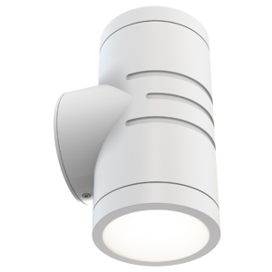 Ansell Lighting AREELEDWL/WH Reef White IP65 10W 890Lm Up And Down 3CCT Selectable LED Tubular Wall Light