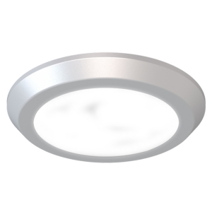 Ansell Lighting AREVR/1/SI/CW Reveal R Silver IP20 1.8W 110Lm 12V 120mm Round LED Colour Selectable LED Undercabinet Light With Cool White 4000K LEDs - Requires Driver