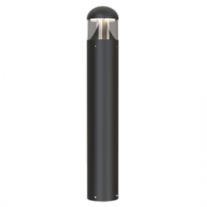 Ansell Lighting ATAURO/1/BK/SM3 Tauro Black Self-Test Emergency IP66 6W-24W 750-2900Lm 1040mm Wattage & 2CCT LED Bollard With Lensed Optic
