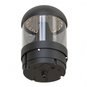 Ansell Lighting ATAURO/1/BK/SM3 Tauro Black Self-Test Emergency IP66 6W-24W 750-2900Lm 1040mm Wattage & 2CCT LED Bollard With Lensed Optic