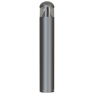 Ansell Lighting ATAURO/1/SG/PIR Tauro Silver Grey IP66 6W-24W 750-2900Lm 1040mm Wattage & 2CCT LED Bollard With PIR & Lensed Optic