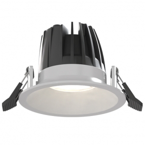 Ansell Lighting  AUND1/1/CW Unity 1 Sand White IP65 10W 1200Lm 90mm Round LED Commercial Downlight With Cool White 4000K LEDs