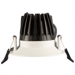 Ansell Lighting  AUND1/1/CW Unity 1 Sand White IP65 10W 1200Lm 90mm Round LED Commercial Downlight With Cool White 4000K LEDs