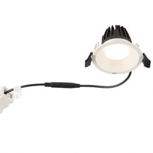 Ansell Lighting  AUND1/1/CW Unity 1 Sand White IP65 10W 1200Lm 90mm Round LED Commercial Downlight With Cool White 4000K LEDs