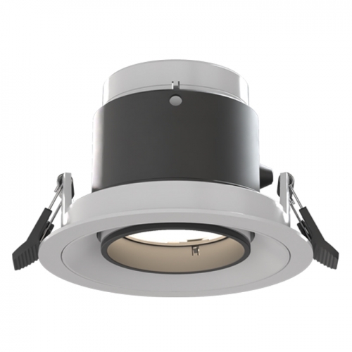 Ansell Lighting  AUNW1/1/WW Unity 1 Sand White IP65 10W 1300Lm 110mm Round LED Commercial Wallwash Downlight With Warm White 3000K LEDs