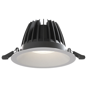 Ansell Lighting  AUND3/1/WW Unity 3 Sand White IP65 24W 3100Lm 175mm Round LED Commercial Downlight With Warm White 3000K LEDs