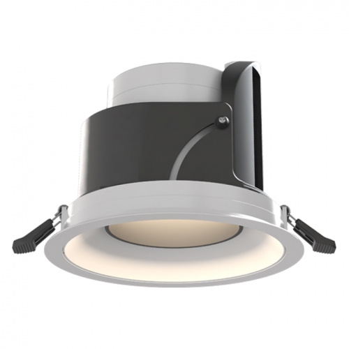 Ansell Lighting  AUNW3/1/WW Unity 3 Sand White IP65 27W 3500Lm 195mm Round LED Commercial Wallwash Downlight With Warm White 3000K LEDs