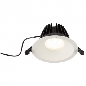 Ansell Lighting  AUND4/1/CW Unity 4 Sand White IP65 32W 4200Lm 175mm Round LED Commercial Downlight With Cool White 4000K LEDs