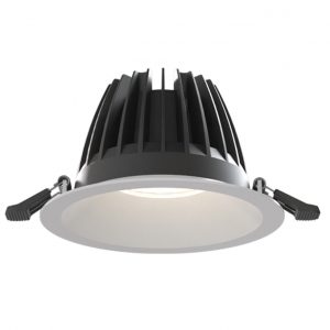 Ansell Lighting  AUND4/1/WW Unity 4 Sand White IP65 32W 4000Lm 175mm Round LED Commercial Downlight With Warm White 3000K LEDs