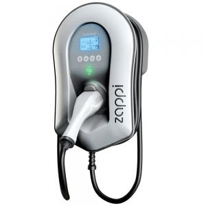 Myenergi ZAPPI-2H07TW-G White IP65 7kW 32A Single-Phase App Controllable Tethered EV Wall Charger With Single Gun + 6.5m Lead, Ethernet + Wi-Fi & PEN Earth Protection