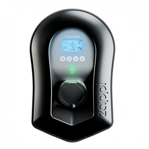 Myenergi ZAPPI-2H22UB-G Black IP65 22kW 32A Three-Phase App Controllable Untethered EV Wall Charger With Ethernet + Wi-Fi & PEN Earth Protection