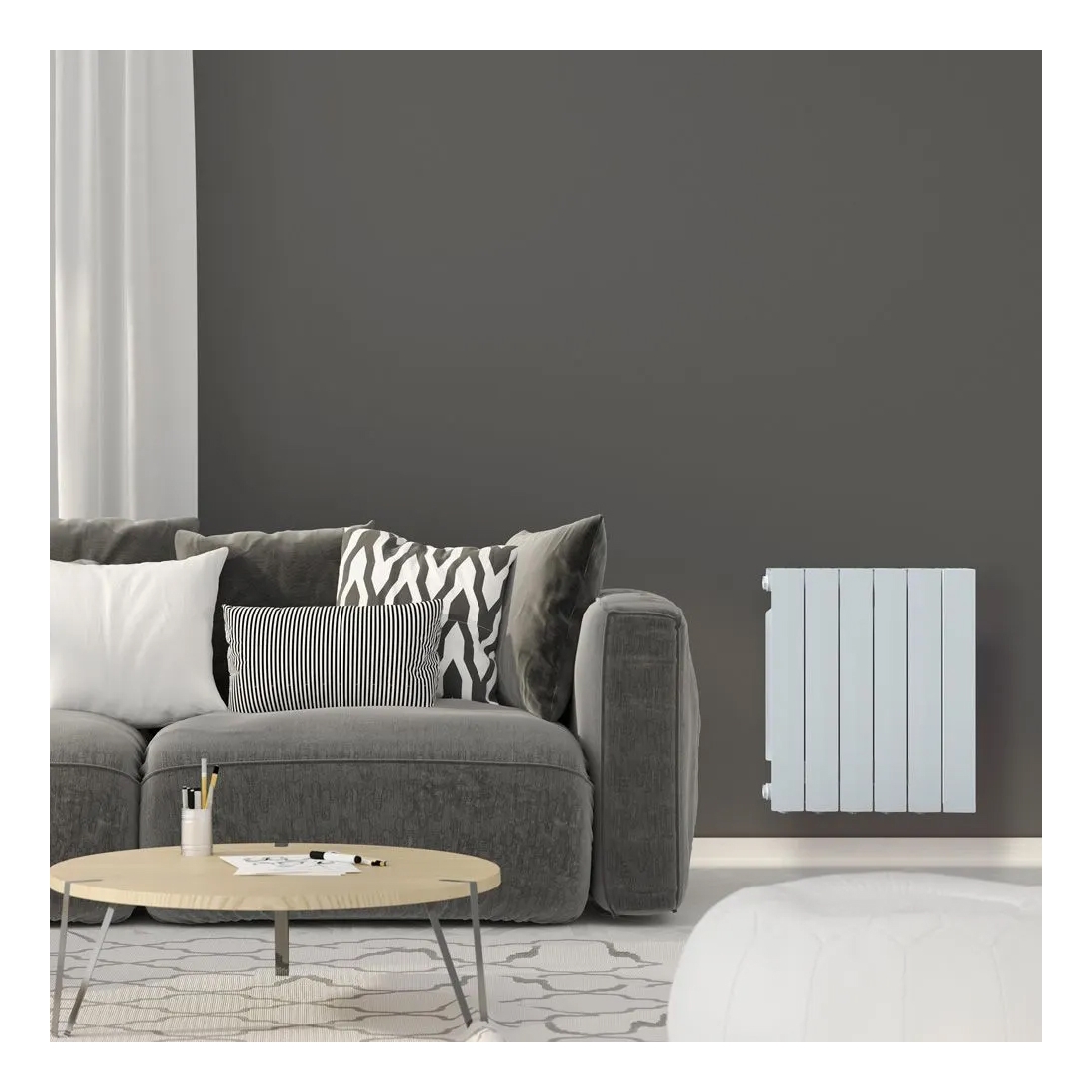 Rio Dimplex Radiator Dimplex DAR050 AluRad White Aluminium 500W Electric Radiator Wi-Fi App ...