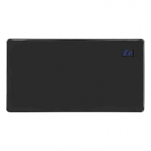 CED Electrical PH1.5BKM Airmaster Matt Black 1500W Programmable Electric Panel Heater (640mm wide) with LCD Display