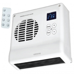 CED Electrical BFH2LT Airmaster White 2000W Programmable Electric Downflow Fan Heater With 7-Day / 24-Hour Timer & Remote Control