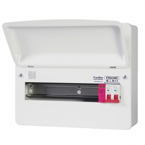 Fusebox F3011MZ F3 Series White 11 Way 100A Surge Protected Switch Isolator Consumer Unit