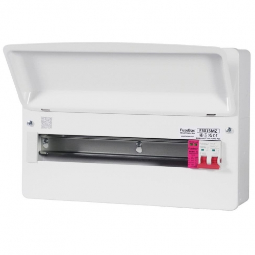 Fusebox F3015MZ F3 Series White 15 Way 100A Surge Protected Switch Isolator Consumer Unit
