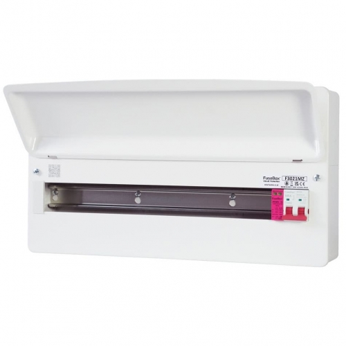 Fusebox F3021MZ F3 Series White 21 Way 100A Surge Protected Switch Isolator Consumer Unit