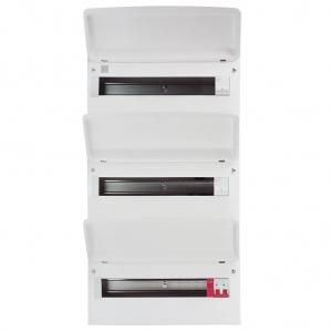 Fusebox F3047MZ F3 Series White 47 Way (15/16/16) 100A Triple Row Surge Protected Switch Isolator Consumer Unit