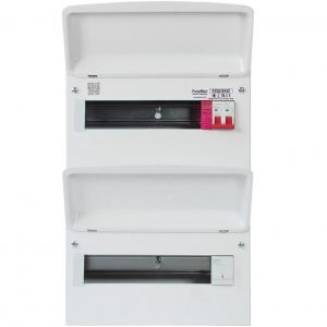 Fusebox F3023MZ F3 Series White 23 (11/12) Way 100A Dual Row Surge Protected Switch Isolator Consumer Unit