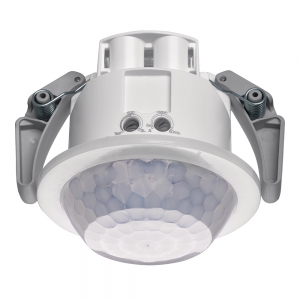 Hager EER505 Klik White  IP41 400W 100mm Round  360° Recessed Corridor Presence/Motion Detector - No Contact
