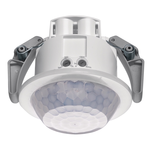 Hager EER505 Klik White  IP41 400W 100mm Round  360° Recessed Corridor Presence/Motion Detector - No Contact