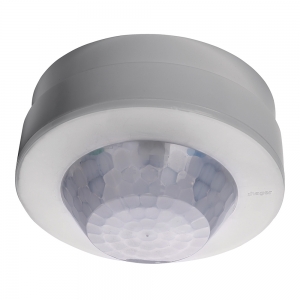 Hager EER515 Klik White  IP41 400W 100mm Round  360° Surface Corridor Presence/Motion Detector - No Contact