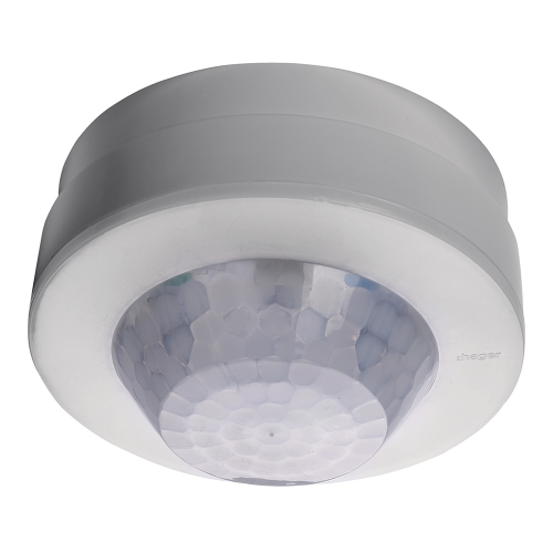 Hager EER515 Klik White  IP41 400W 100mm Round  360° Surface Corridor Presence/Motion Detector - No Contact