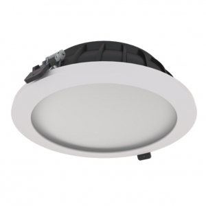 Ansell Lighting AGAL/1 Galaxy White IP65 11W/16W 1600-2300Lm 226mm Round Wattage & 3CCT Selectable UGR LED Commercial Downlight