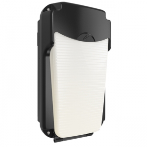 Ansell Lighting AMLWPLED/CCT/MWS Lynx Mini Black IP65 15W 1200Lm 2CCT Selectable LED Wallpack With Opal Diffuser & Integral Microwave Sensor