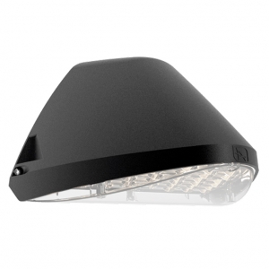 Ansell Lighting AWOLF/BLK/SM3 Wolf Black IP65 Self-Test Emergency 19W-30W 2200-3600Lm Wattage & 2CCT LED Wallpack With Low Glare Optic & Integral Microwave Sensor