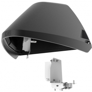 Ansell Lighting AWOLF/BLK/MWS Wolf Black IP65 19W-30W 2200-3600Lm Wattage & 2CCT LED Wallpack With Low Glare Optic & Integral Microwave Sensor