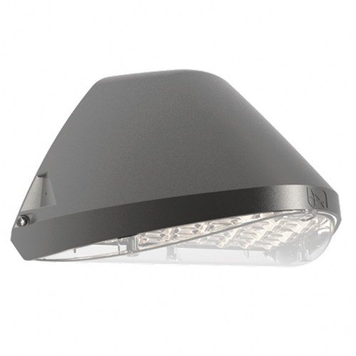 Ansell Lighting AWOLF/SG/MWS Wolf Silver Grey IP65 19W-30W 2200-3600Lm Wattage & 2CCT LED Wallpack With Low Glare Optic & Integral Microwave Sensor