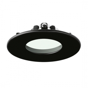 Aurora Lighting AU-BZF91MB EFDPro Matt Black IP20 90mm Round Fixed Bezel For AU-DLM981 GU10 Fire-Rated Downlights