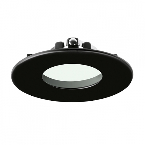 Aurora Lighting AU-BZF91MB EFDPro Matt Black IP20 90mm Round Fixed Bezel For AU-DLM981 GU10 Fire-Rated Downlights