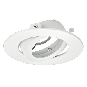 Aurora Lighting AU-BZF92MW EFDPro Matt White IP20 102mm Round Adjustable Bezel For AU-DLM982 GU10 Fire-Rated Downlights