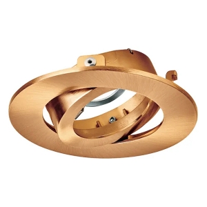 Aurora Lighting AU-BZF92SC EFDPro Satin Copper IP20 102mm Round Adjustable Bezel For AU-DLM982 GU10 Fire-Rated Downlights