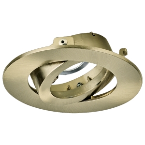 Aurora Lighting AU-BZF92AB EFDPro Antique Brass IP20 102mm Round Adjustable Bezel For AU-DLM982 GU10 Fire-Rated Downlights