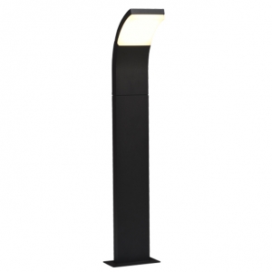 Ansell Lighting ASELEDB/060/WW Senza Graphite IP54 6W 410Lm 600mm LED Outdoor Bollard With Warm White 3000K LEDs & Opal Diffuser