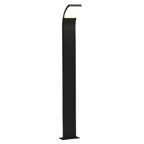 Ansell Lighting ASELEDB/100/WW Senza Graphite IP54 6W 410Lm 1000mm LED Outdoor Bollard With Warm White 3000K LEDs & Opal Diffuser
