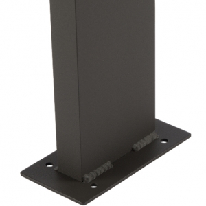 Ansell Lighting ASELEDB/100/WW Senza Graphite IP54 6W 410Lm 1000mm LED Outdoor Bollard With Warm White 3000K LEDs & Opal Diffuser